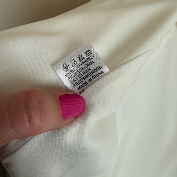 Marthea Cream White Women’s Corset Top Zip Up Women’s Large - Picture 6 of 6